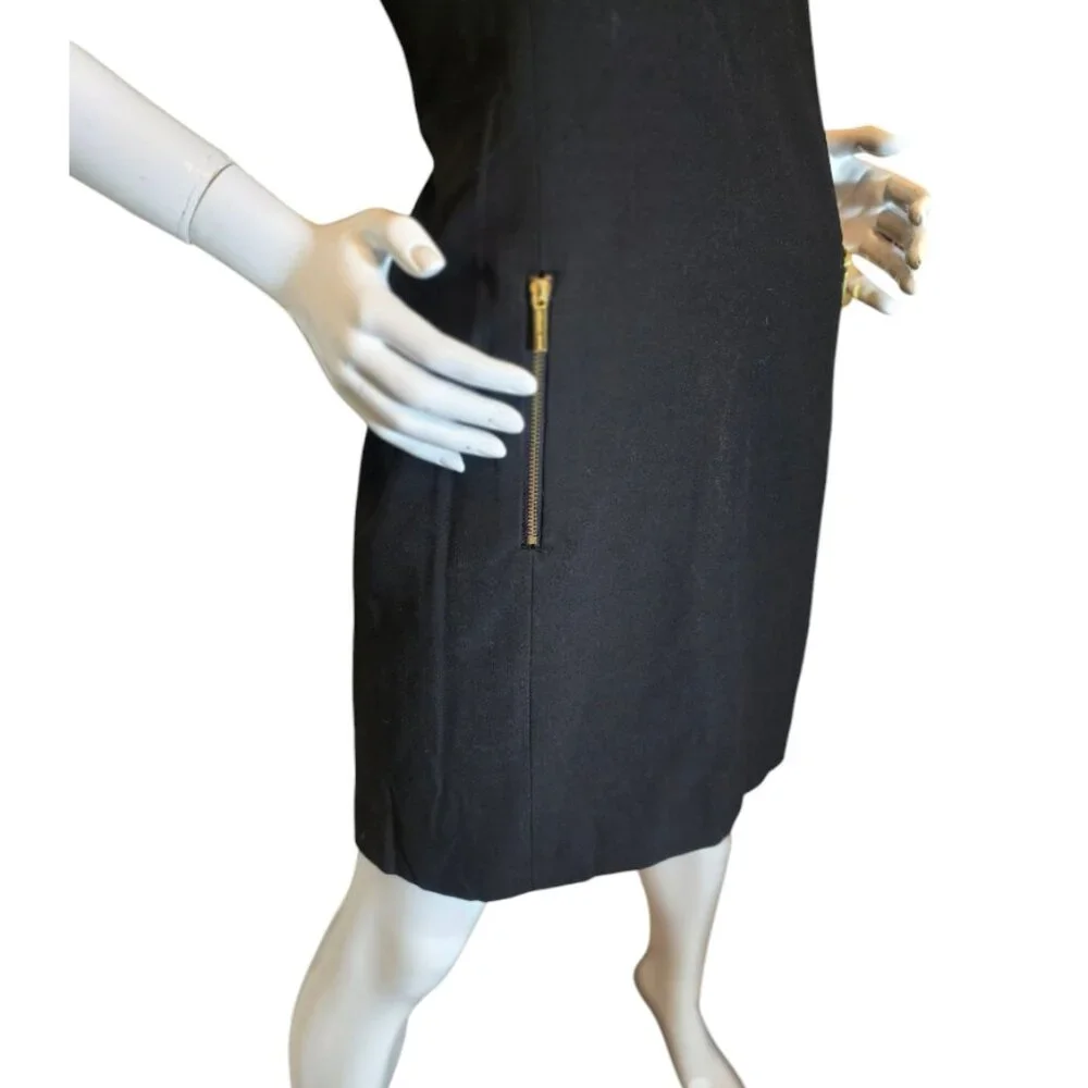 MICHAEL KORS Black Sheath Sleeveless Mini Dress sz 10